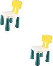 CHILDWEET 2 Pcs Chair Plastic Chairs Blocks Chair Multifunction Stool