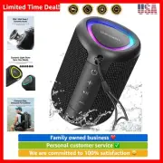 Portable Bluetooth Speaker with Lights, Powerful Crystal Clear Sound, Waterpr...