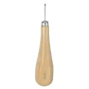 Handwork Sewing Awl 3mm Rhombus Taper Stitch Leather Punch Hole Tool, Log Color