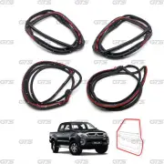 For Toyota Hilux Mk7 Vigo 4Dr 2006 - 14 Set 4 Door Rubber Seal Weatherstrip