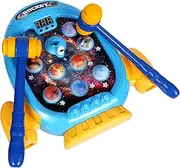 Toddmomy Hammer Whacking Interactive Educational Hitting Themed Develops Rhythm Coordination Easy to Play Fun for All Ages