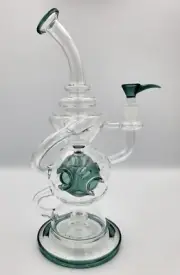 Glass Recycler Rig 12" High Quality Glass Pipe