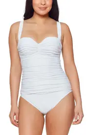 Rod Beattie Kore Shirred Underwire One-Piece Swimsuit
