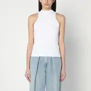 [Roberto Collina] White ribbed tank top L White