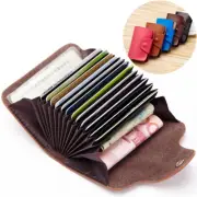 Men Women RFID Blocking Wallet Hasp Card Holder Small Front Pocket Leather Purse