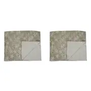 2x Belle Myrtle Chambray Table Runner 150x45cm Rectangle Kitchen/Dining Sage