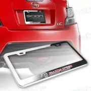 For Mazda Speed Chrome Stainless Steel Rust Free License Plate Frame + Cap 1pcs