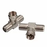 F-Type 2 Way Splitter Combiner TV Virgin Cable Adapter Sky Satellite Freeview