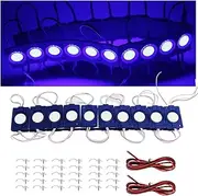 COB Module Lights,12V 16.4FT RV Awning Lights, IP68 Waterproof LED Boat Lights，LED Lights for Motorhome Travel Trailer Canopy, RV Interior, Boat Interior, Car Interior Stands Food Trucks(Blue)