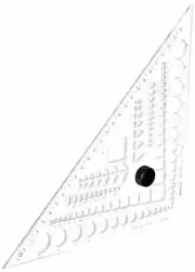 Banco Triangle Ruler 45 ° Template Plus