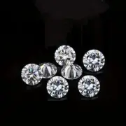 4.00 Ct 7 Pcs Lot HPHT Certified Natural D Color Lab Grown Diamond Round VVS1