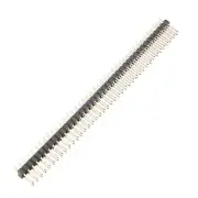2.54mm Pitch 2x40 80Pin Male Straight Pin Header Connector Strip 12Pcs