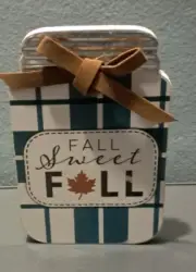 TARGET HARVEST DECOR SELF STANDING FALL SWEET FALL WHITE 6" X 4" UG3