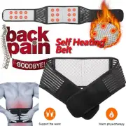 Magnetic Self Heating Pad Back Support Pain Relief Lower Lumbar Brace Waist Belt