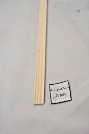 Window Door Trim 3 - 22" long dollhouse miniature Fluted Casing 3pcs 1/12 scale