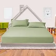 Pine Floor Bed House Frame in White for Kids and Toddlers - Double