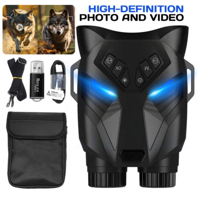 1080P Night Vision Goggles 5X Digital Zoom Infrared Binoculars 2.31" HD Screen