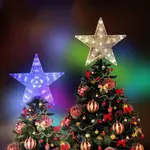 聖誕樹五角星LED燈花環仙女燈家居裝飾聖誕樹裝飾
