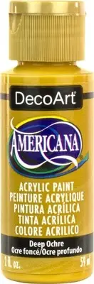 DecoArt Americana Acrylic Paint 2oz-Deep Ochre DA-392