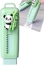 Retractable Eraser - Cartoon Panda Pencil Push Pull Slide Erasers for Kids Retractable,Cute Rubber School Supplies for Writing, Painting, Drawing Clean Tool