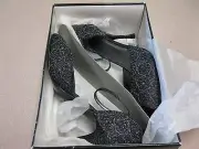 Valerie Stevens Worth Beaded Leather High Heel Shoes Pumps 10M