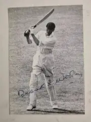 FRANK WOOLLEY VERY RARE SIGNED NEAT AUTOGRAPH BOOK PAGE 10.5 x 7cm CRICKET