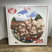 Serendipity Puzzle Co 300 Pieces “ Pig Pile”￼ new sealed