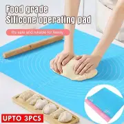 Silicone Rolling Cake Dough Mat Pastry Cake Clay pudding Fondant Baking Sheet AU