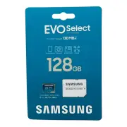 Samsung EVO Select (2021) 128GB microSDXC UHS-I Memory Card (with SD Adapter)
