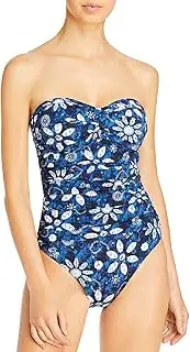 [BLEU|ROD BEATTIE] Take A Dip Shirred Bandeau Mio One-Piece