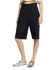 Sandro Linen Blend Bermuda Shorts