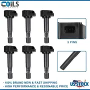 Set of 6 Ignition Coil For Honda Accord Crosstour Odyssey Passport Pilot V6 3.5L (for: Honda)