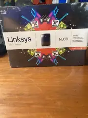 Linksys E1200 Wireless N300 Router 2.4 GHz Wi-Fi 4 Port w/ Power Cable by Cisco