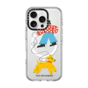 iPhone 16 Pro Clear Case MagSafe Compatible Dog Walk iPhone Case by Tess Smith-Roberts