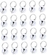 TEHAUX 20pcs Handmade Christmas Bells Decorative Copper Bell Pet Collar Pendant Wall Hanging Dog Cat