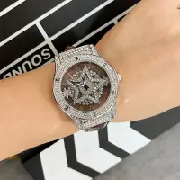 在飛比找Yahoo!奇摩拍賣優惠-現貨手錶腕錶五芒星手錶時來運轉女鏤空滿天星女潮流時裝錶