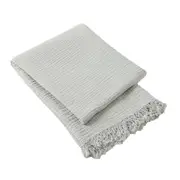 Pilbeam Living Brampton 130x170cm Cotton Throw Blanket Sofa/Bed Decor Seafoam