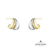 在飛比找Yahoo奇摩購物中心優惠-Georg Jensen 喬治傑生 CURVE 18K金純銀