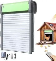 Automatic Chicken Coop Door Solar - Smart Anti-Pinch Aluminum Automatic Chick...