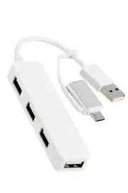 Elecom U2H-CA4003BWH USB HUB USB HUB2.0 with Type-C Adapter 4 Ports WhiteNEW