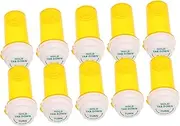BESTYASH 10Pcs Reusable Empty Plastic Medicine Containers with Resistant Caps Small Travel Pill Vials for Organizing Pills for Outdoor Use