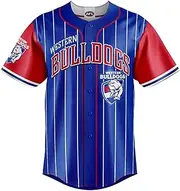 AFL 'Slugger' Baseball Shirt - Western Bulldogs - Tee - Aussie Rules