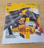 LEGO Pocket Folders 2-Pack Includes 2 Sticker Sheets 11.75" H X 9.5" W X2