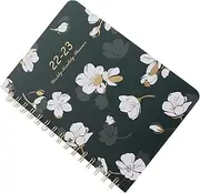 COMNESTBI Planner Notebook Coil Bound Monthly Schedule Organizer for Students Lightweight Portable Plan Book with Month Utility Simple Design for Daily Use