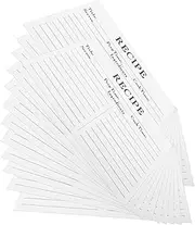 SHINEOFI 50sheets Recipe Cards Professional Recipe Cards Restaurant Kitchen Supply