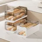 Large Capacity Refrigerator Egg Box Transparent Refrigerator Storage Box