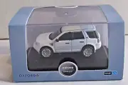 OXFORD DIECAST LAND ROVER FREELANDER FUJI WHITE 1:76 SCALE MODEL CAR