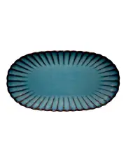 [Casa Domani] Solare Oval Platter 33x18cm in Azure