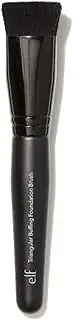e.l.f. Triangular Buffing Foundation Brush, Flat-Top Makeup Brush For Applying Foundation Evenly, Made With Synthetic Bristles, Vegan & Cruelty-Free