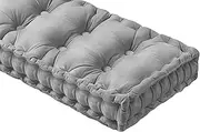 Velvet Bench Cushions for Indoor Furniture, Window Seat Cushions 8cm Thickness PP Cotton French Floor Cushions with Handle, Bench Seat Cushion(Color 3,150x40cm)
